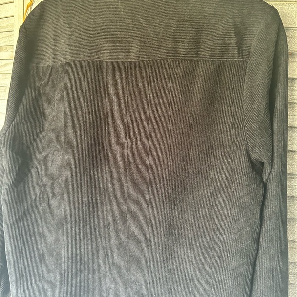 CAMELLIA Black Corduroy long Sleeve Shirt Button/Snap up Women’s Medium Juniors - Picture 4 of 10